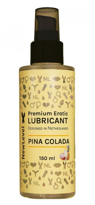 Ароматизированный лубрикант на водной основе NewLevel Pina Colada - 150 мл. - NewLevel - купить с доставкой в Петропавловске-Камчатском