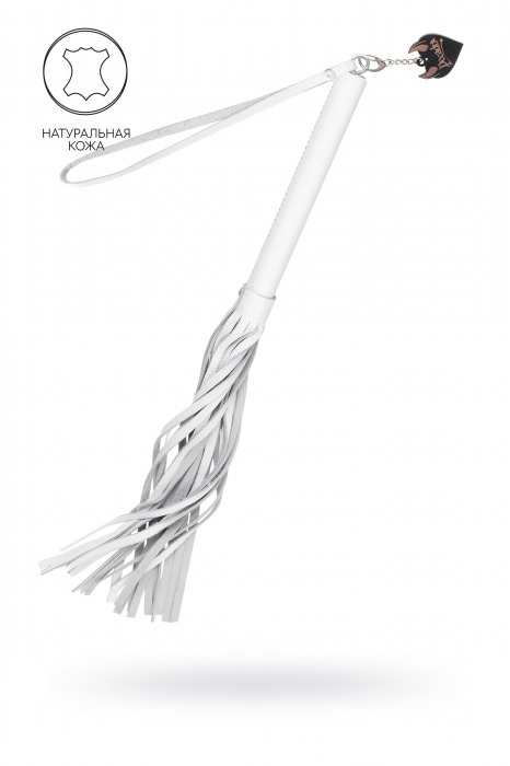 Белая кожаная плеть - 50 см. - Pecado - купить с доставкой в Петропавловске-Камчатском