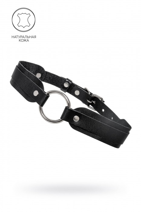 Черный кожаный чокер-ошейник со скруглёнными углами - Pecado - купить с доставкой в Петропавловске-Камчатском