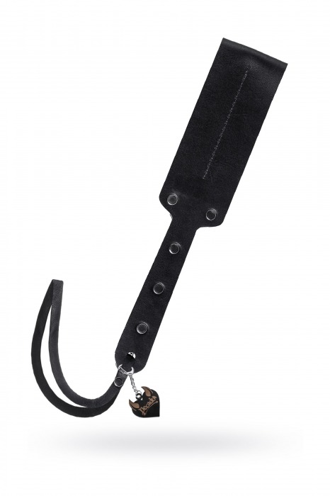 Черный кожаный пэддл - 32 см. - Pecado - купить с доставкой в Петропавловске-Камчатском