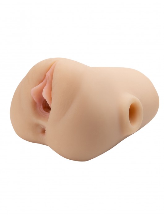 Телесный мастурбатор с вибрацией Double Pounder Vibrating Squeeze Stroker - Pipedream - в Петропавловске-Камчатском купить с доставкой