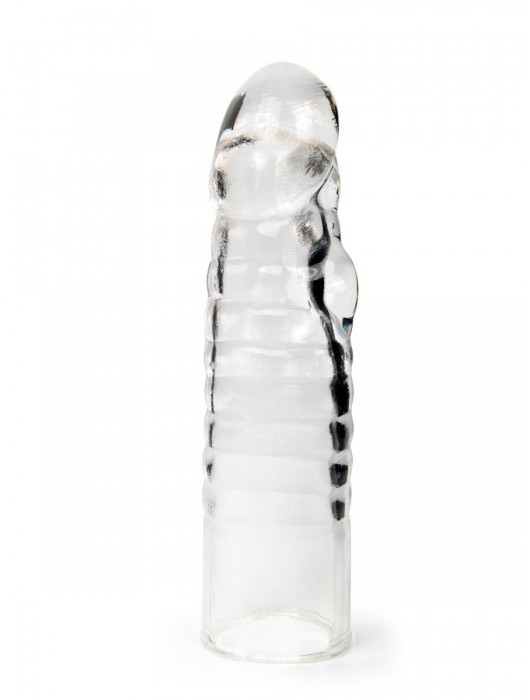 Прозрачная закрытая насадка на член - 15 см. - Sex Expert - в Петропавловске-Камчатском купить с доставкой