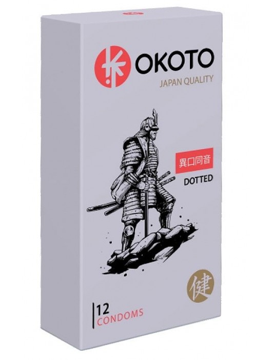 Точечные презервативы OKOTO Dotted - 12 шт. - Sitabella - купить с доставкой в Петропавловске-Камчатском