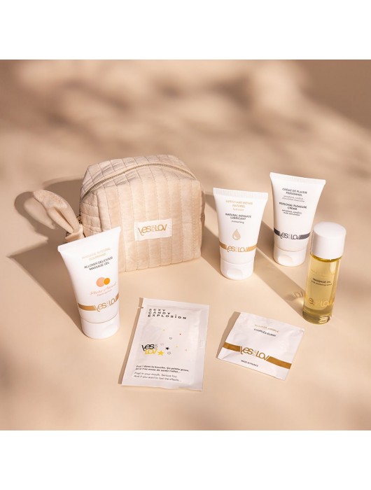 Набор YESforLOV La Trousse Enchantée в бежевой косметичке - YESforLOV - купить с доставкой в Петропавловске-Камчатском