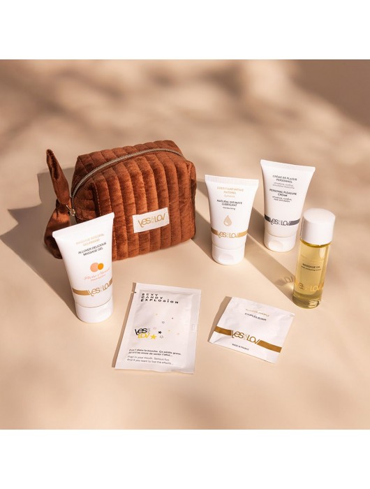 Набор YESforLOV La Trousse Enchantée в коричневой косметичке - YESforLOV - купить с доставкой в Петропавловске-Камчатском