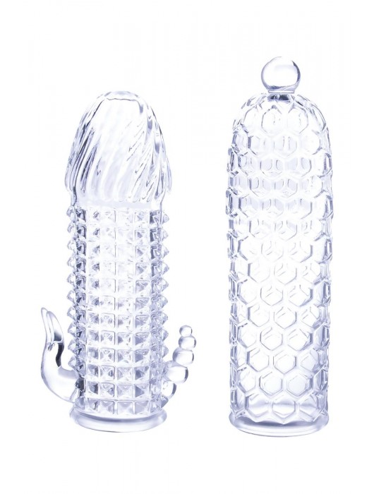 Набор из 2 прозрачных насадок на член Seductive Tickler Sleeves Set - NMC - в Петропавловске-Камчатском купить с доставкой