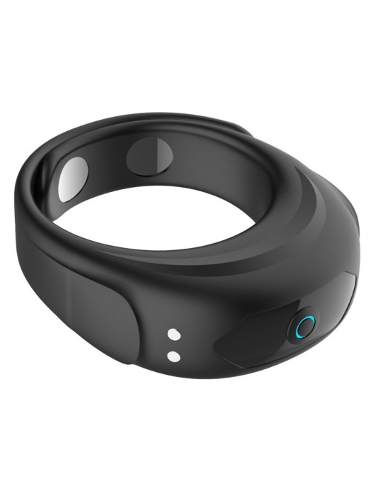 Черное эрекционное виброкольцо на ремешках - Boys of Toys - в Петропавловске-Камчатском купить с доставкой