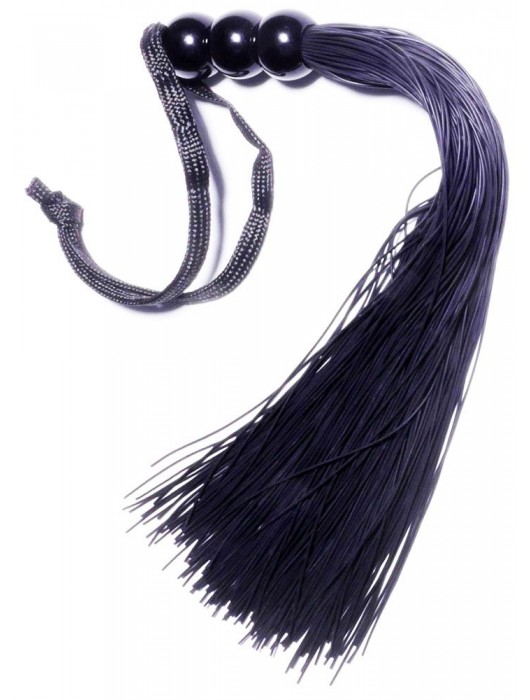 Черная силиконовая плетка - 25,4 см. - Boys of Toys - купить с доставкой в Петропавловске-Камчатском