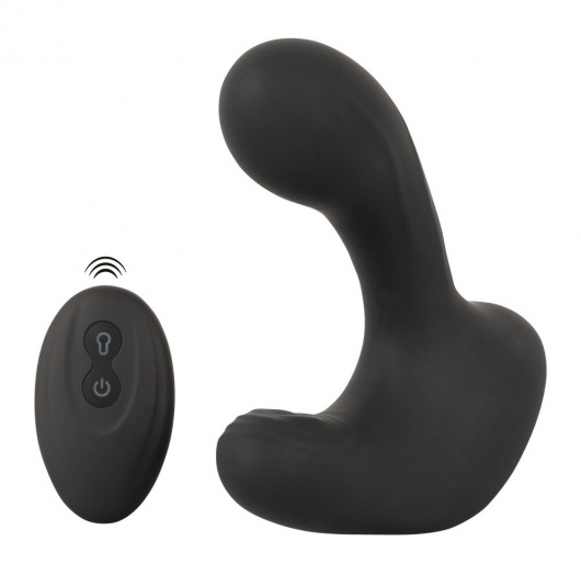 Черная анальная вибропробка с функцией расширения RC Butt Plug with 3 functions - Orion - в Петропавловске-Камчатском купить с доставкой