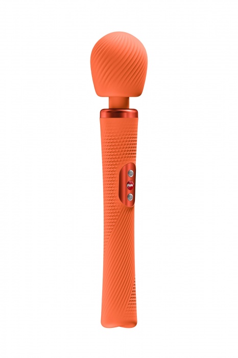 Оранжевый жезловый вибромассажер Vim Vibrating Wand - 31,3 см. - Fun Factory