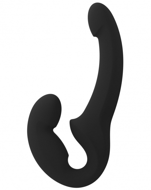 Черный безремневой страпон Share Lite - Fun Factory - купить с доставкой в Петропавловске-Камчатском