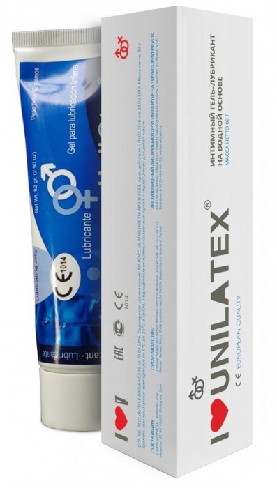 Лубрикант на водной основе Unilatex Gel - 80 мл. - Unilatex - купить с доставкой в Петропавловске-Камчатском