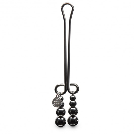 Зажим для клитора с бусинами Just Sensation Beaded Clitoral Clamp - Fifty Shades of Grey - купить с доставкой в Петропавловске-Камчатском