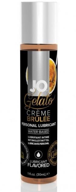 Лубрикант с ароматом крем-брюле JO GELATO CREME BRULEE - 30 мл. - System JO - купить с доставкой в Петропавловске-Камчатском