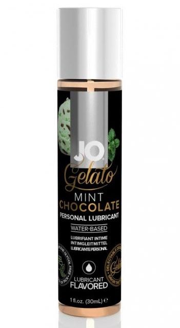 Лубрикант с ароматом мятного шоколада JO GELATO MINT CHOCOLATE - 30 мл. - System JO - купить с доставкой в Петропавловске-Камчатском