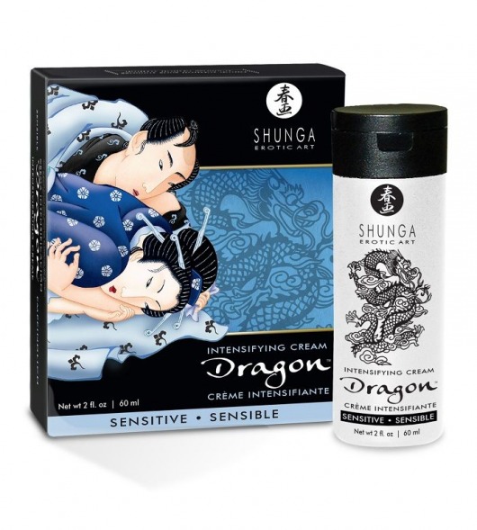 Интимный мужской крем SHUNGA DRAGON SENSITIVE - 60 мл. - Shunga - купить с доставкой в Петропавловске-Камчатском