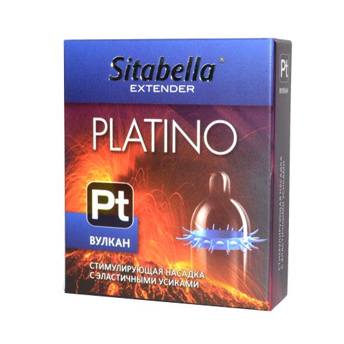 Стимулирующая насадка с усиками Platino  Вулкан - Sitabella - купить с доставкой в Петропавловске-Камчатском