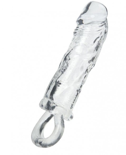 Прозрачная насадка с петлёй для фиксации - 14 см. - ToyFa - в Петропавловске-Камчатском купить с доставкой