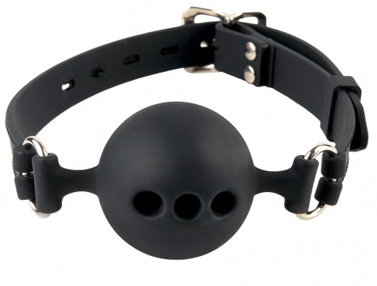 Силиконовый кляп-шар с отверстиями для дыхания Silicone Breathable Ball Gag Small - Pipedream - купить с доставкой в Петропавловске-Камчатском