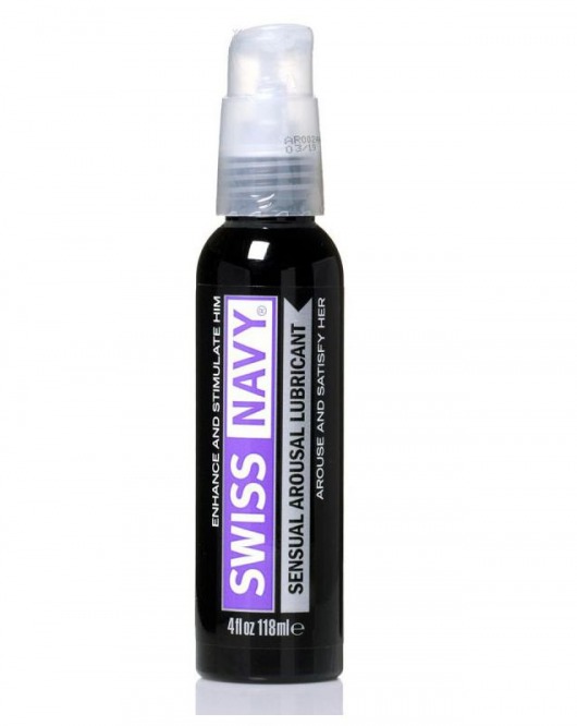 Возбуждающий гель-лубрикант на водной основе Sensual Arousal Lubricant  - 118 мл. - Swiss navy - купить с доставкой в Петропавловске-Камчатском