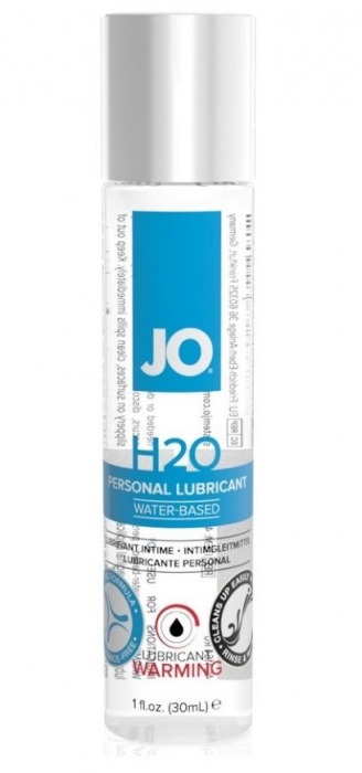 Возбуждающий лубрикант на водной основе JO Personal Lubricant H2O Warming - 30 мл. - System JO - купить с доставкой в Петропавловске-Камчатском