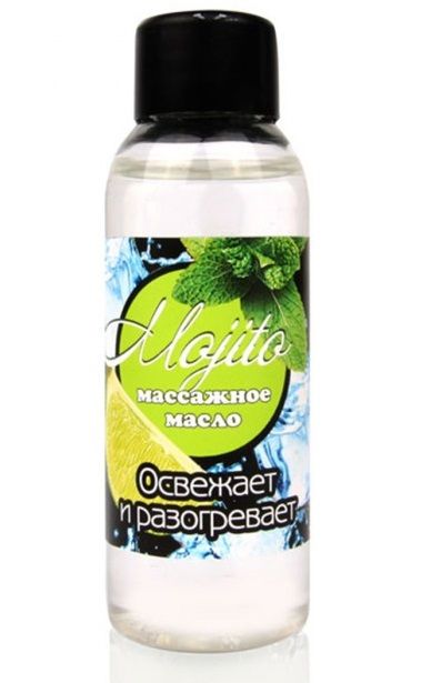 Массажное масло для тела Mojito с ароматом лайма - 50 мл. - Биоритм - купить с доставкой в Петропавловске-Камчатском