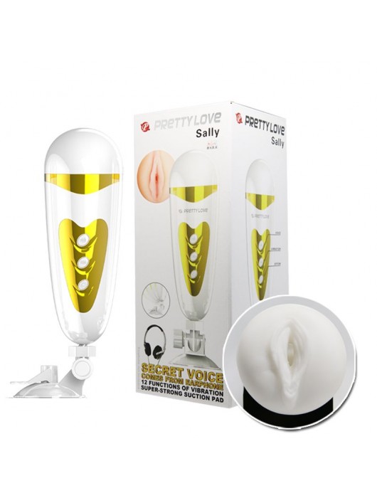 Мега-мастурбатор вагина Sally с вибрацией и голосом - Baile - в Петропавловске-Камчатском купить с доставкой