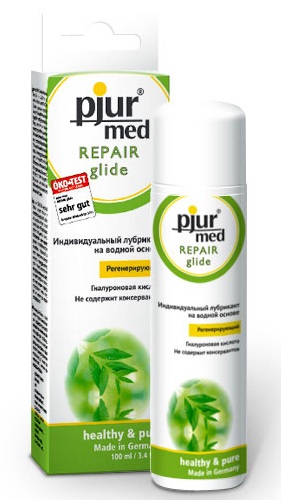 Регенирирующий лубрикант с гиалуроновой кислотой pjur MED Repair glide - 100 мл. - Pjur - купить с доставкой в Петропавловске-Камчатском