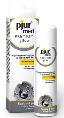 Гипоаллергенный силиконовый лубрикант pjur MED Premium glide - 100 мл. - Pjur - купить с доставкой в Петропавловске-Камчатском