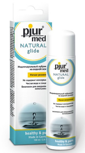 Нейтральный лубрикант на водной основе pjur MED Natural glide - 100 мл. - Pjur - купить с доставкой в Петропавловске-Камчатском