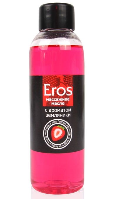 Массажное масло Eros fantasy с ароматом земляники - 75 мл. - Биоритм - купить с доставкой в Петропавловске-Камчатском