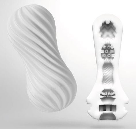 Мастурбатор FLEX Silky White с мягким рельефом - Tenga - в Петропавловске-Камчатском купить с доставкой