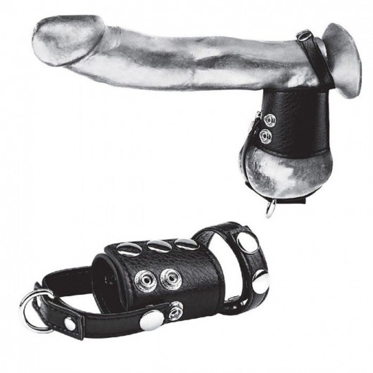 Кольцо на член и мошонку Cock Ring With 2  Ball Stretcher And Optional Weight Ring - BlueLine - в Петропавловске-Камчатском купить с доставкой
