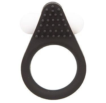 Чёрное эрекционное кольцо LIT-UP SILICONE STIMU RING 1 BLACK - Dream Toys - в Петропавловске-Камчатском купить с доставкой