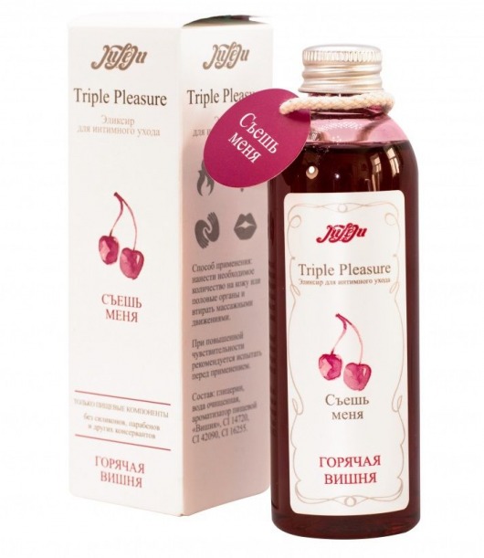Эликсир Triple Pleasure  Горячая вишня  - 130 гр. - JULEJU - купить с доставкой в Петропавловске-Камчатском