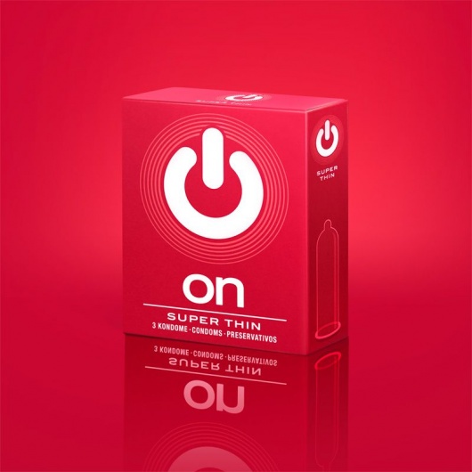 Супертонкие презервативы ON) Super Thin - 3 шт. - ON) - купить с доставкой в Петропавловске-Камчатском