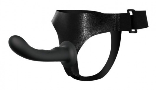 Страпон с изогнутой головкой Ultra Harness Curvy Dildo - 15,8 см. - Baile - купить с доставкой в Петропавловске-Камчатском