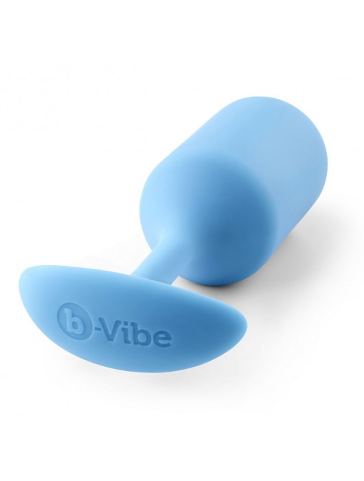 Голубая пробка для ношения B-vibe Snug Plug 3 - 12,7 см. - b-Vibe