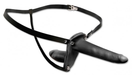 Женский страпон с вагинальной пробкой Double Penetrix Strap-on - 15 см. - Pipedream - купить с доставкой в Петропавловске-Камчатском