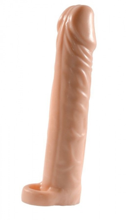 Телесная насадка-удлинитель Extension sleeve с подхватом - 17 см. - Sitabella - в Петропавловске-Камчатском купить с доставкой