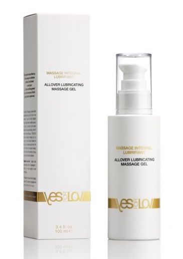 Массажный гель-смазка на силиконовой основе Allover Massage Gel - 100 мл. - YESforLOV - купить с доставкой в Петропавловске-Камчатском