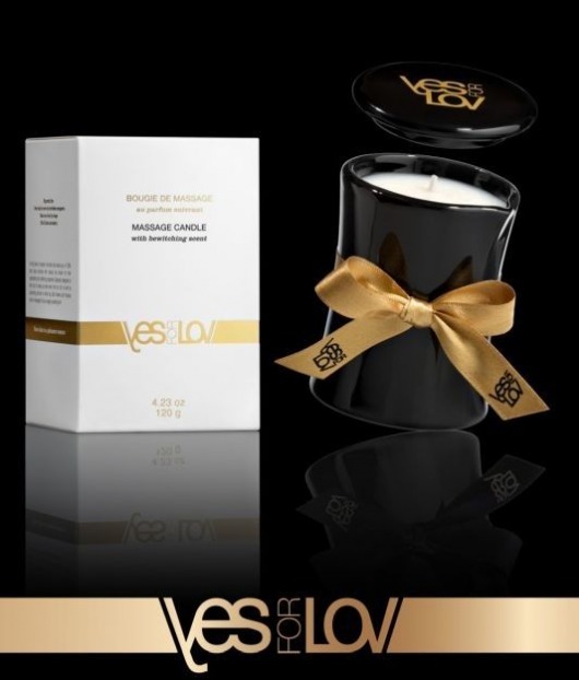 Массажная аромасвеча BEWITCHING MASSAGE CANDLE - 120 мл. - YESforLOV - купить с доставкой в Петропавловске-Камчатском