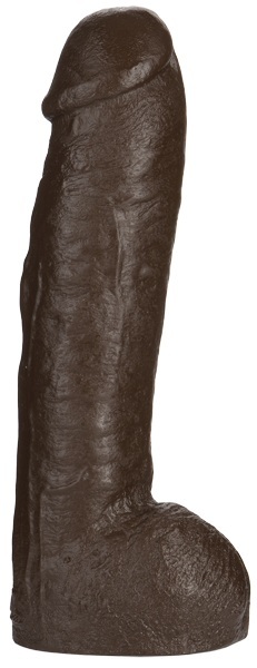 Большая насадка для трусиков Vac-U-Lock Realistic Hung - 31,7 см. - Doc Johnson - купить с доставкой в Петропавловске-Камчатском