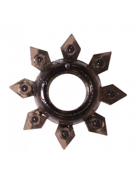 Чёрное эрекционное кольцо Rings Gear - Lola Games - в Петропавловске-Камчатском купить с доставкой