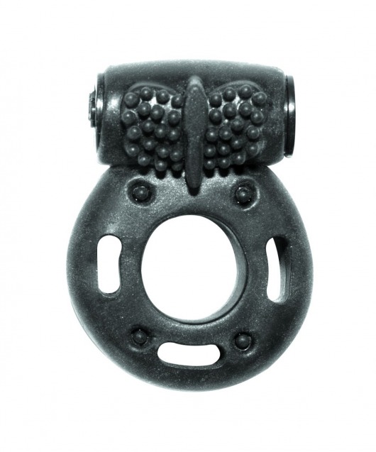 Черное эрекционное кольцо с вибрацией Rings Axle-pin - Lola Games - в Петропавловске-Камчатском купить с доставкой