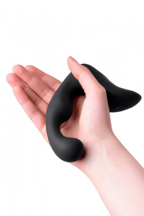 Чёрный изогнутый вибростимулятор простаты Erotist - Erotist Adult Toys - в Петропавловске-Камчатском купить с доставкой