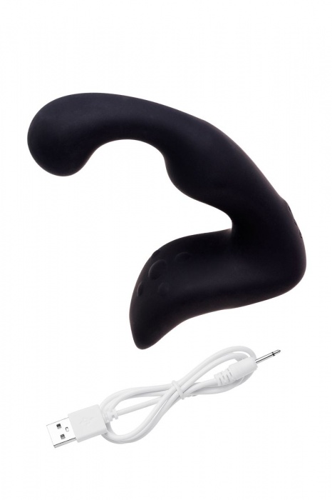 Чёрный изогнутый вибростимулятор простаты Erotist - Erotist Adult Toys - в Петропавловске-Камчатском купить с доставкой