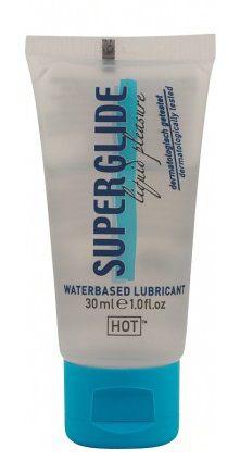Гель-смазка на водной основе для чувствительной кожи Superglide - 30 мл. - HOT - купить с доставкой в Петропавловске-Камчатском