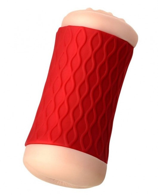 Двухсторонний мастурбатор JOS  NADIN в красном цилиндре - JOS - в Петропавловске-Камчатском купить с доставкой