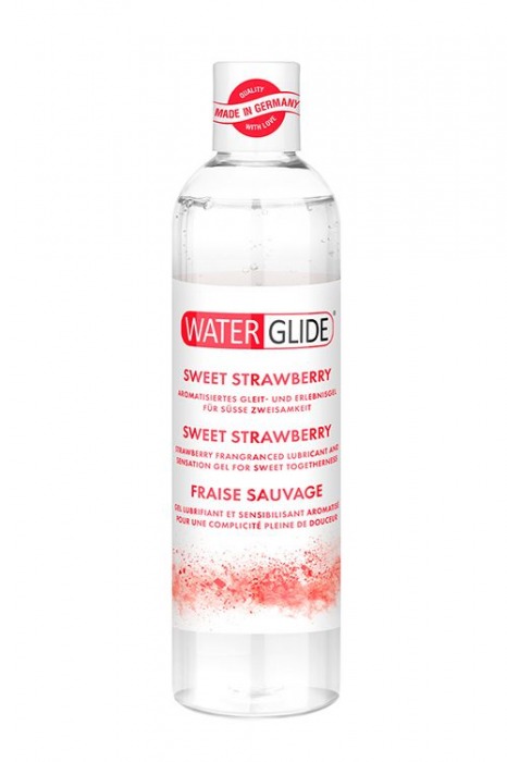 Лубрикант на водной основе с ароматом клубники SWEET STRAWBERRY - 300 мл. - Waterglide - купить с доставкой в Петропавловске-Камчатском